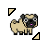 Pixel Pug Diagonal Resize 2 cursor