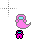Mangenta and his kid doing spooky dance cursor