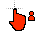 black and red - person cursor