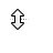 Vertical resize cursor