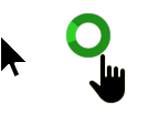 Windows 10 Black-Medium Green Edit Cursors preview