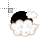 Cloud black moon cursor