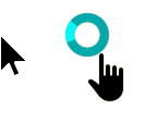 Windows 10 Black-Light Blue Edit Cursors preview