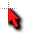 RED GLOW HIGHLIGHTED 3D SHADED cursor