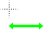 Horizontal resize cursor