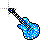 Lt Blue Glitter Guitar Cursors preview