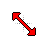 Rainbow diagonal resize 1 cursor