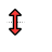 Vertical resize cursor