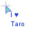 I love Taro cursor cursor