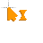 Orange W.I.B cursor