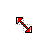 Diagonal Resize 1 Basic Red Ornament cursor