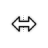 Horizontal resize cursor