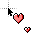 red heart cursor