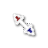 Bright Blue Trans diagonal 1 cursor
