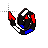 red white blue whip cursor
