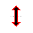 Vertical resize cursor