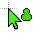 Super Simple Green Person cursor