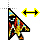 Horizontal resize cursor