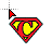 Superman Alphabet c cursor
