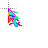 neon {rainbow} glitched cursor
