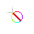 Rainbow Interrupted cursor