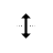 Vertical resize cursor