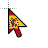 Spain flag cursor