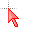 3-D Bright Red Cursor cursor