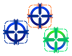 Crosshair blue-green Cursors preview