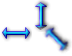 Blue Resizers Cursors preview