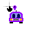 Purple car location cursor