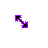 Black-n-Purple Diagonal Resize 1 cursor
