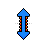 Vertical resize cursor