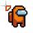 Orange crewmate cursor