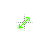 Green Minimalistic - diagonal resize 2 cursor