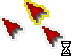 Terraria Red Color White Background Cursors preview