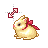 pink and yellow bunny diagonal 2 cursor