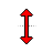Vertical resize cursor