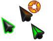 PaulSon Neon Green Standard Cursors preview