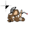 white shaman running cursor