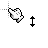 Vertical resize cursor