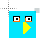 blue angry bird cursor