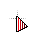 White x red lines cursor