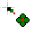 Flor Verde y Rojo Flower Red and Green Cursors preview