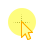 Yellow Transparent Circle cursor