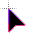 purple black pink mixed cursor