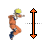 Vertical resize cursor