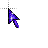 Blue Dark Glitter cursor