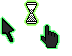 Black And Green Cursors preview