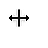 Horizontal resize cursor